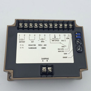 Generator Speed Control and actuator Speed control panel 3044196