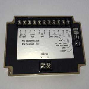 Generator Speed Control and actuator Speed control panel 3062322