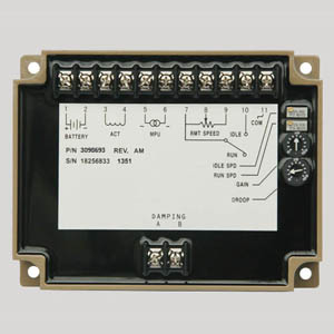 Generator Speed Control and actuator Speed control panel 3098693
